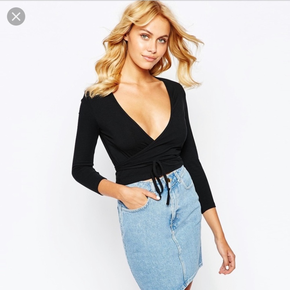 American Apparel Wrap Top